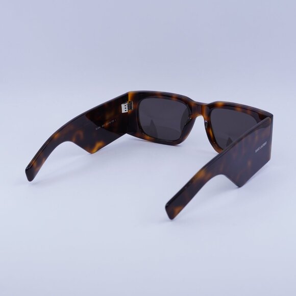 Saint Laurent SL654 003 Sunglasses Havana Square Frame, Black Lenses main image 3